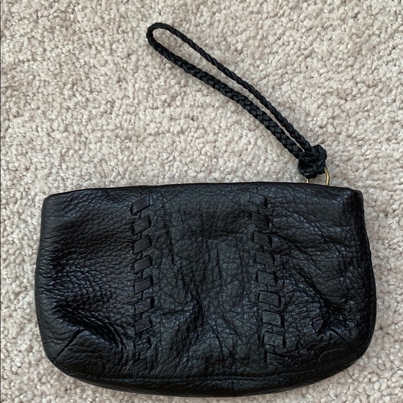 EUC Banana Republic Black Leather Wristlet - Picture 8 of 8